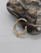 Wood Grain Textured Septum Clicker 14k Solid Gold